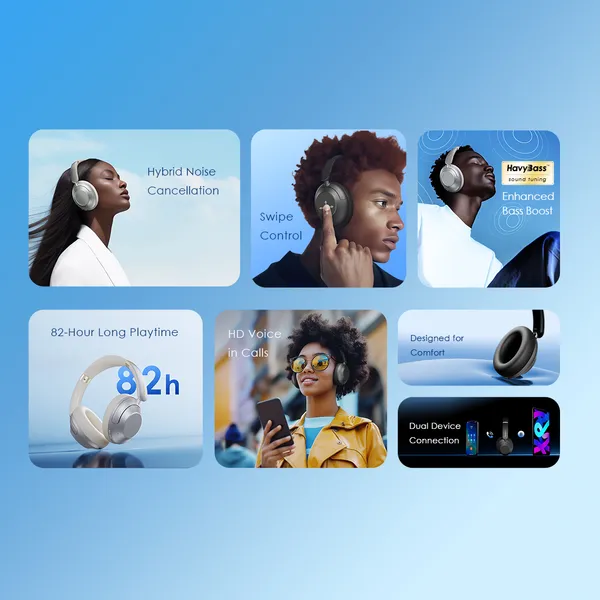 oraimo BoomPop Pro ANC Over-Ear Headphones